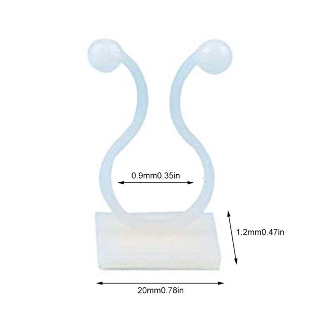 EIMELI 50Pcs Climbing Plant Fixture Clips Garden Vines Sticky Clips Wall Vines Fixed Holder