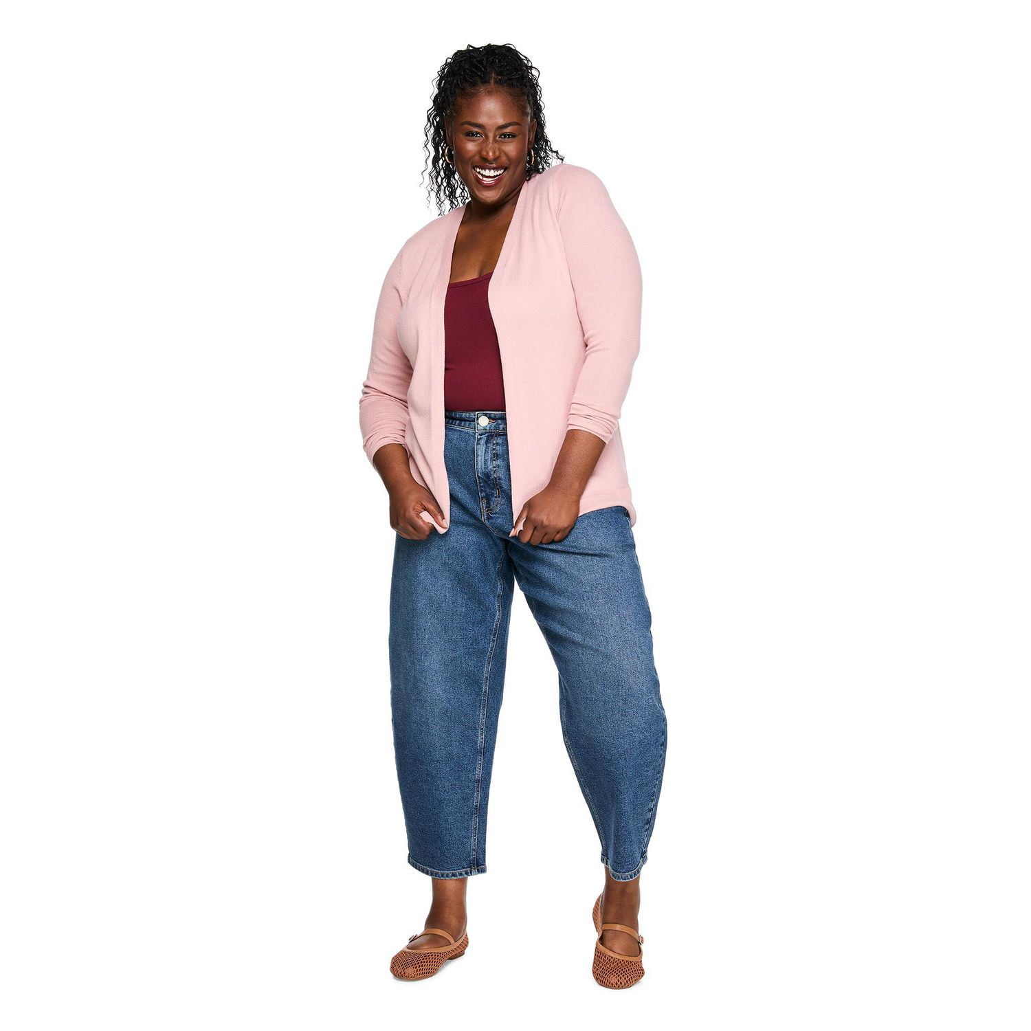 Cardigan ouvert sur le devant Lane Bryant Plus pour femmes
