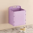 thumbnail image 3 of Foldable Storage Box Wall Mounted Dirty Clothes Basket Plastic 15.75 in x 12.4 in x 9.65 in with Full-Open Design, 3 of 6