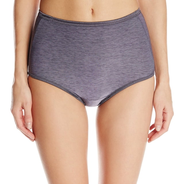 Vanity Fair Womens Body Shine Illumination Brief, 9, STEELE VIOLET