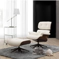 thumbnail image 1 of Fauteuil East Lounge II et pouf de couleur blanche, 1 of 2
