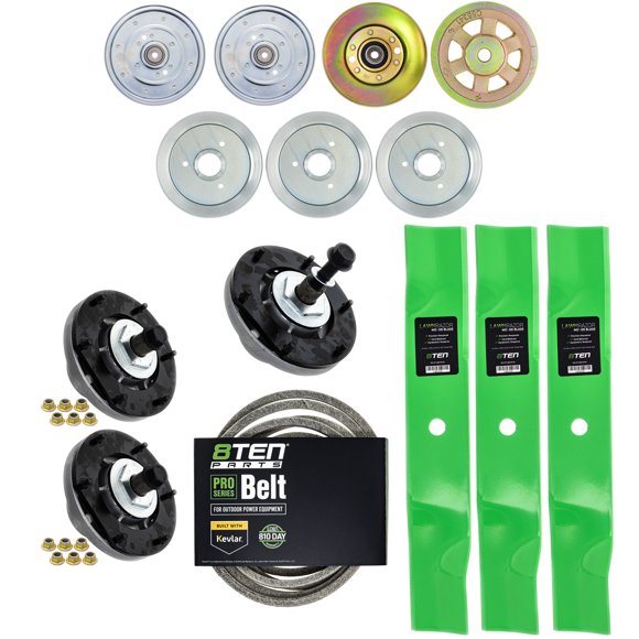 8TEN Blade Spindle Belt Idler Kit for Cub Cadet PRO Z 554 L S 54-inch 942-04416 MK1014065
