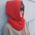 thumbnail image 4 of Ruiboury Winter Essential Knitted Hooded Cap For Cold Weather Adventures Warm And Stylish Black, 4 of 6