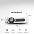 thumbnail image 3 of Birdeem Projector with Screen, Small Wireless Projector, 5G Wireless Mobile Phone Same Screen Projector-Selling Hd 1080P Portable Projector 200Inch Large Screen High Brightness Projector, 3 of 8