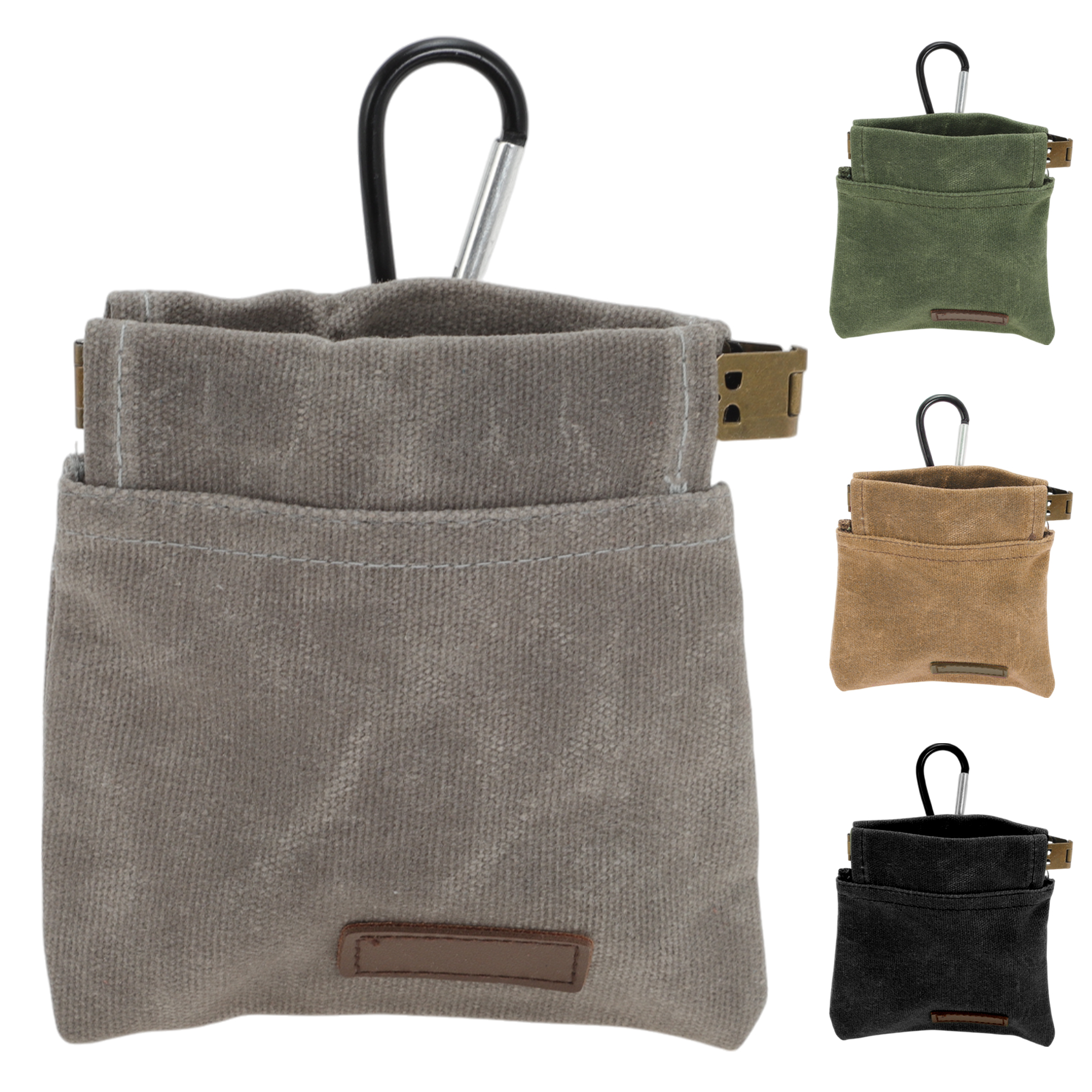 Unique Bargains Dog Treat Pouch Portable Puppy Dog Training Treat Bag Treat Pouches for Pet Training Auto Closing Hand Free Pet Feed Snack Reward Pocket Gray