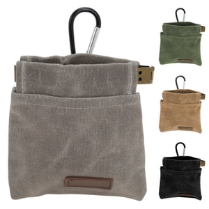 Unique Bargains Pochettes de soins pour chiens Pochette de soins portative pour chiots Pochette d'entraînement pour chiens de traite pour l'entraînement des animaux de compagnie Fermeture automatique mains libres Aliments pour animaux de pêche Récompense de snack Pocket Gray