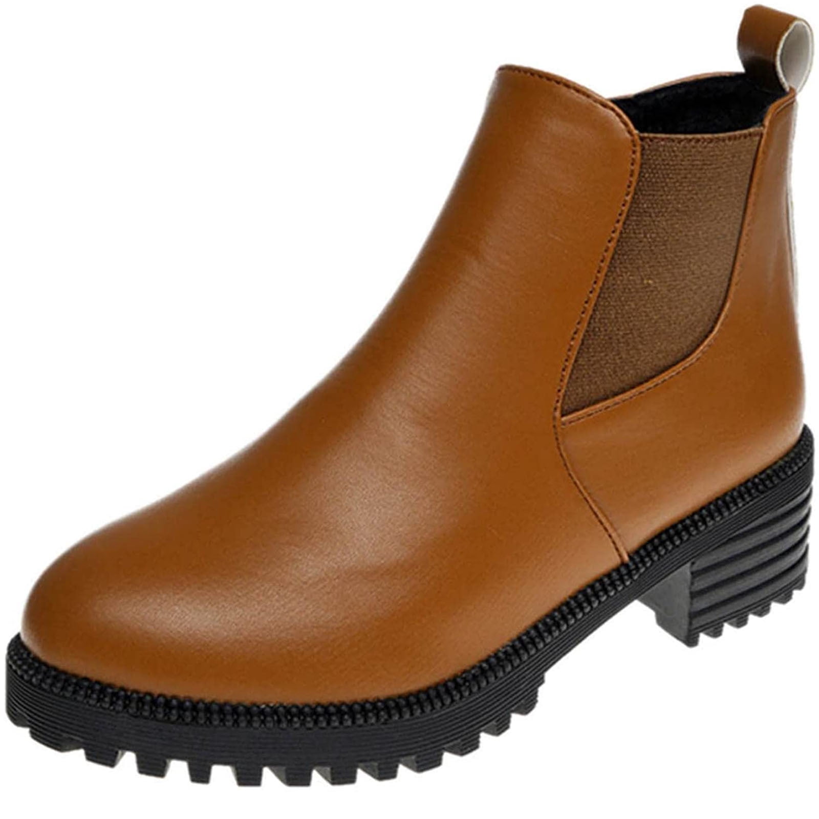 Womens Round Toe Zipper Comfy Casual Shoes Solid Comfortable