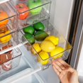 thumbnail image 3 of Vtopmart 6 Pack Stackable Storage Drawers,Clear Acrylic Drawer Organizers with Handles, Easily Assemble Containers for Fridge, Ba, 3 of 7