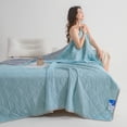 thumbnail image 4 of Double Bedding Quilt - Blue And Purple Double Bedding Quilt Suitable For All Seasons Soft Cover Quilt, 4 of 9