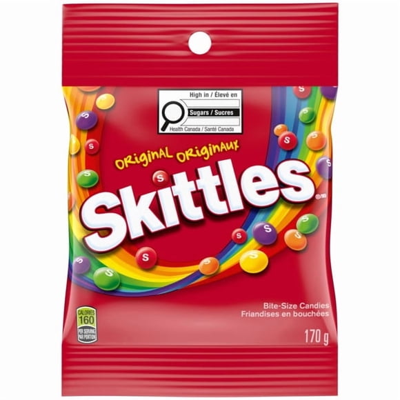 SKITTLES, Originals, chewable candies, bag, 170G