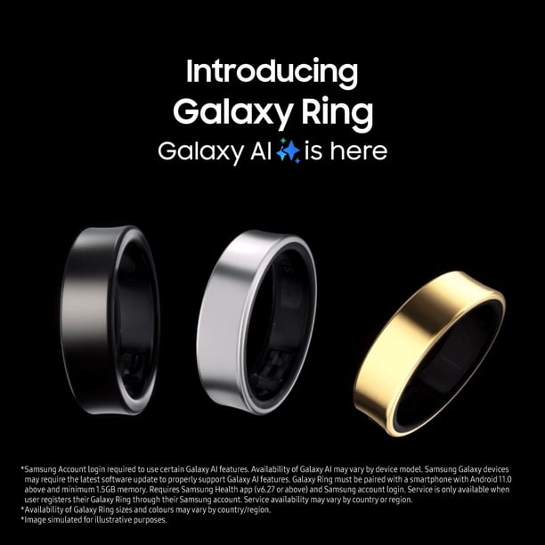 Samsung Galaxy Ring サイズ10 Samsung Galaxy Ring Size 10 Silver - Walmart.ca