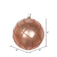 thumbnail image 3 of Vickerman MT198058D Ornement en Filet Pailleté Or Rose 4 Pouces - 3 par Sac, 3 of 3