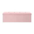 thumbnail image 2 of SONGMICS Storage Ottoman Bench, Foldable Ottoman Foot Rest, 38 x 110 x 38 cm, Foot Bench, Storage Chest, Load up to 660 lb, 2 of 9