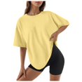 thumbnail image 1 of 2025 Femmes Col Rond Ajusté Manches Longues Chemise Hauts Basiques Court sous Sarrau Femmes Manches Longues Chemises Manches Été Ensemble T-Shirt Chemise pour Femmes Hauts T-Shirt Classique, 1 of 3