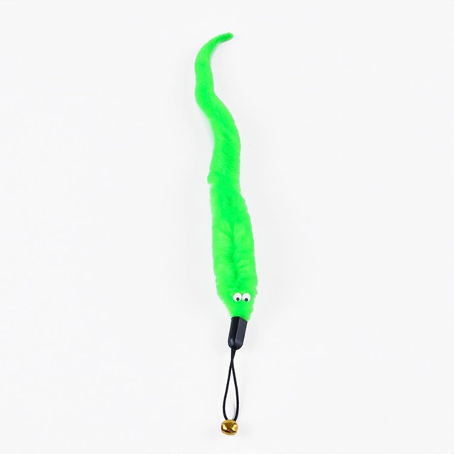 EastVita Cat Teaser Stick Caterpillar Replacement Head Funny Cat Stick Interactive Training Playing Stick Toy