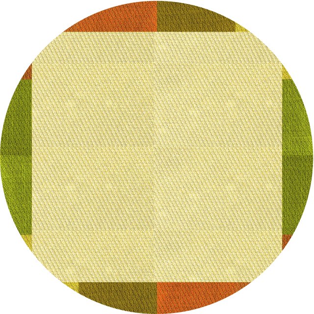 Ahgly Company Machine Washable Indoor Square Transitional Cinnamon Brown Area Rugs, 3' Square