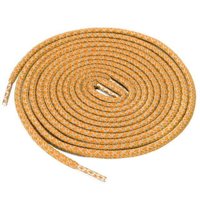 INSPIRE CHIC 2 Paires Lacets Ronds Élastiques Réfléchissants Unisexes pour Espadrilles Rose Jaune 160 cm/63 Pouces