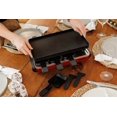 thumbnail image 4 of Swissmar Classic Raclette Grill - Red Non-Stick Reversible - 8 Person -Heat Resistant Spatulas, 4 of 13