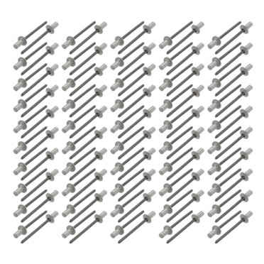 Unique Bargains 4mmx8mm Aluminum Round Dome Head Closed End Blind Rivets Fastener 100pcs