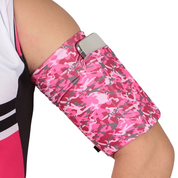 Universal Sports Armband for Running and Outdoor Activities Secure Elastic Phone Holder with Large Capacity Design