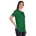 thumbnail image 2 of Inkmeso T-Shirt Basique à Col Rond pour Femmes, Manches Courtes, Coupe Régulière, Long Tee, Haut d'Entraînement, 2 of 8