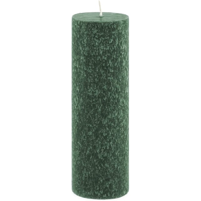 Root Candles Unscented Timberline Pillar Candle, 3 x 9-Inches, Dark Green