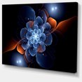 thumbnail image 2 of Fleur Fractale avec Flamme Orange - Impression sur Toile Florale, 2 of 4
