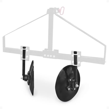 Field Tuff 43 Inch Disc Cultivator Garden Bedder Hiller For 3 Point Tractor