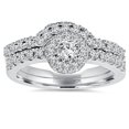 thumbnail image 1 of 1ct Diamond Engagement Matching Wedding Ring Set 14K White Gold, 1 of 4