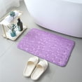 thumbnail image 1 of Bigersell Bathroom Floor Mat Clearance Non Slip Bath-Mat, Absorbent Washable Bath Mats for Bathroom with Rubber Backing, Thin Bathroom Rugs Bathroom Mats Bathroom Rugs Bathroom Rugs Washable Purple, 1 of 1