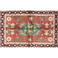 thumbnail image 1 of Ahgly Tapis Rectangulaire Traditionnel Lavable en Machine Rouge Brique, 5 Pieds x 8 Pieds, 1 of 7