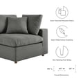 thumbnail image 2 of Modway Commix 7-Piece Down Filled Overstuffed Sectional Sofa in Gray, 2 of 10