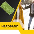 thumbnail image 2 of Bandeau d'Hiver pour Femmes Élasticité Tête Chaude Chunky Dames avec Cache-Oreilles Torsadés Style Simple Accessoires pour Cheveux pour Femmes Vert Armée, 2 of 6