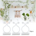 thumbnail image 1 of 10Pcs Plant Climbing Wall Fixture Clips, Plant Fixer ,Wall Vines Fixture Vines Traction Invisible Holder Hook Wall Rattan clamp for Decor White L, 1 of 10