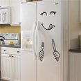 thumbnail image 3 of KITTEHIGM Kitchen Fridge Wall Sticker, Cute Sticker Fridge Happy Delicious Face Kitchen Fridge Wall Refrigerator Vinyl Stickers Cute Home Decor 1 Set Returned Items #09, 3 of 4