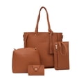 thumbnail image 1 of Kcodviy Ensemble de Quatre Sacs à Main, Sac Fourre-Tout à Bandoulière à Roulettes avec Roues pour Femmes, Sacs Quatre Pièces, Sac Fourre-Tout de Plage, Sac Fourre-Tout, Sacs Portefeuille Bandoulière, Sac Fourre-Tout Robuste Bw, 1 of 1