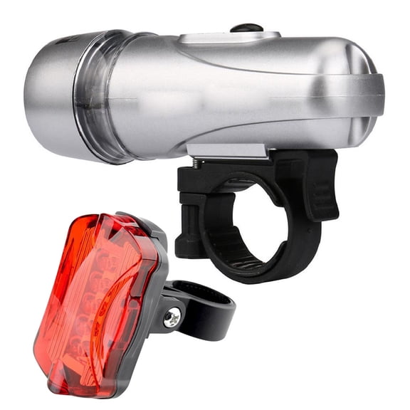 Lampe de Poche de Sécurité Arrière pour Guidon de Vélo, Phare avant et Tige de Selle Montés, Torche à DEL