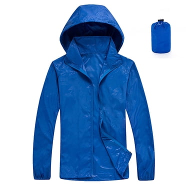 Timegard Manteau de Pluie Compressible pour Femme Coupe-Vent Léger à Capuche Manteau d'Extérieur d'Automne Imperméable avec Poches