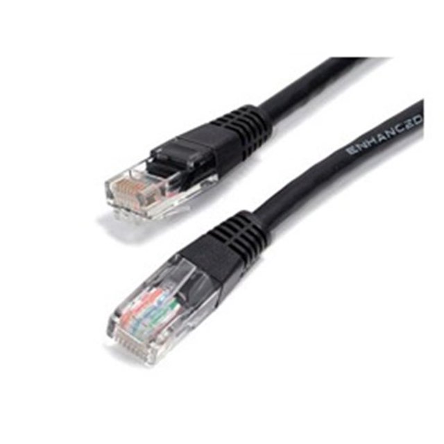 3Ft Noir Moulé Cat5E Utp Patch Cable