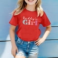 thumbnail image 2 of Pyjama Décontracté pour Enfants Motif Lettre Imprimé Multicolore Col Rond Manches Courtes Grandes Filles Soutien-Gorge Intégré Camisoles Manches Courtes Chemises Filles Manches Longues Chemise de Pâques Filles Filles Athlétiques, 2 of 4