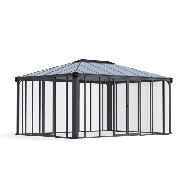 Canopia by Palram Ledro Pavillon Fermé 12 Pi x 16 Pi - Gris