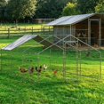 thumbnail image 2 of Walk-In Chicken Coop – Large 9.84x19.68x6.56 FT – Sturdy Metal Poultry Enclosure – Spire Roof & Security Lock – Hens, Ducks & Rabbits – Backyard & Farm – Natural, 2 of 8