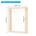 thumbnail image 2 of Unique Bargains 5x7 Wood Picture Frames, Double Sided Acrylic Plant Specimens Frame Natural Color, 2 of 5
