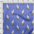 thumbnail image 3 of oneOone Cotton Flex Bluish Violet Fabric Animal Cat With Text Texture Craft Projects Decor Fabric Printed By The Yard 40 Inch Wide, 3 of 4