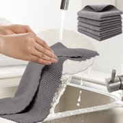Kitchen Cleaning Wipes, Absorbent Dishcloths for Grease, Reusable Multi-purpose Cleaning Cloth for Countertops, Stovetops, and Dishes, Quick-Dry Daily Kitchen Rags for Household Cleaning