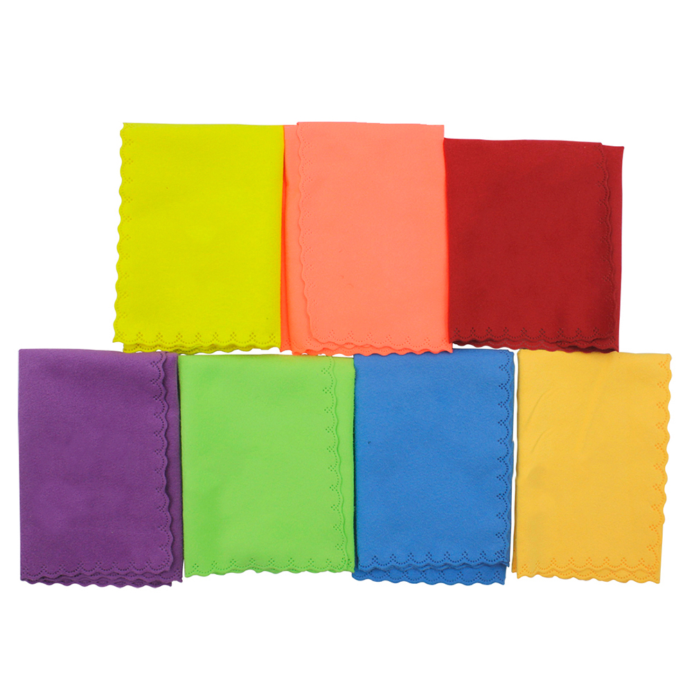UPGRATOR 7Pcs Assorted Color Cotton Cleaning Cloth for Instrument Surface Wipe and Cleaning