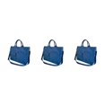 thumbnail image 4 of kurtrusly Style With Trendy And Spacious Tote Bag Fashionable And Versatile Messenger Bag navy blue 3Set, 4 of 6
