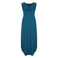 thumbnail image 1 of Ovzne Robes pour Femmes 2025 Robe Femme Mode Robe d'Été Décontractée pour Femme Col Rond Sans Manches Unie Robe de Plage Bohème Robes Grande Taille Robe Maxi Liquidation, 1 of 4