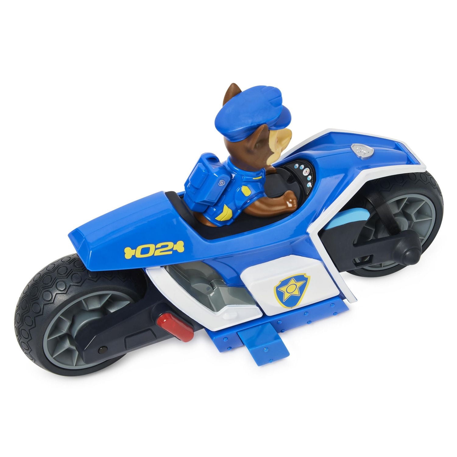 PAW Patrol, Chase RC Motorcycle, moto radiocommandée du film, véhicules radiocommandés pour les enfants à partir de 3 ans