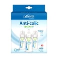 thumbnail image 3 of Dr. Brown's Natural Flow Anti-Colic Options+ Baby Bottles Level 1 Slow Flow Nipples, 0m+, 3x4oz Bottles, 3 of 9